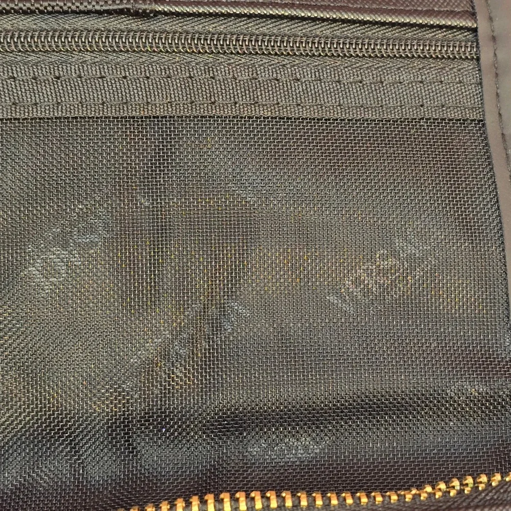 Versace Fragrances Black Gold Greek Key Cosmetic Pouch Toiletry Travel Bag